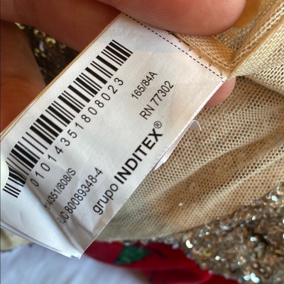 Zara Glittering Silver One-Shoulder Tank Top - Picture 10 of 12